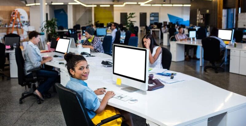 backoffice working place