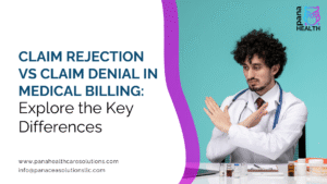 Comparison of claim rejection vs claim denial in medical billing and revenue cycle management